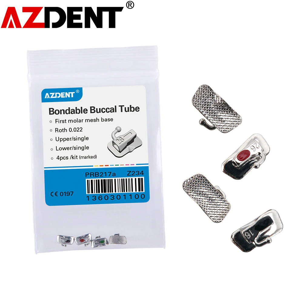 5 упаковок = 20 шт. Azdent Dental 1st molar Oral Ортодонтическая нетрансформируемая
