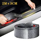 Защитная пленка для порога автомобиля, наклейки на бампер, автомобильная пленка из углеродного волокна для KIA Sportage, Rio, Ceed, Stonic, Soul, Optima, Stinger, Picanto