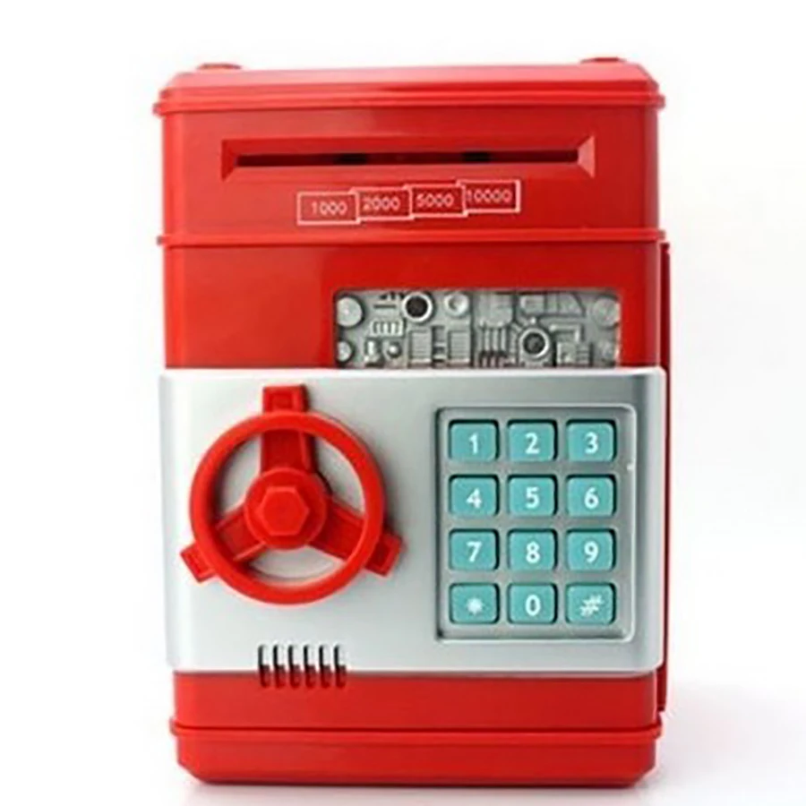 Сейф копилка для монет счетчик Электронная Копилка банкомат сейф денег ящик