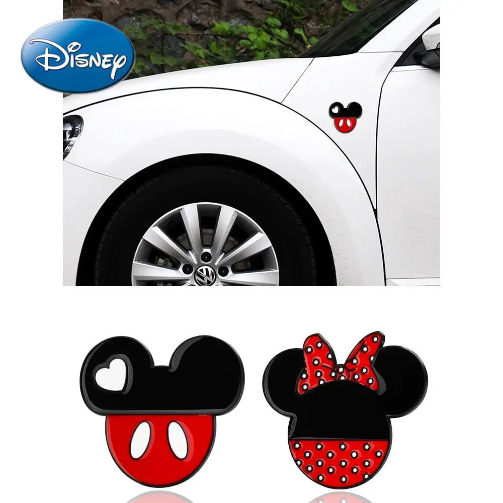 

Disney Mickey Mouse Car Creative Personality Cute Metal Anti-scratch Decorative Sticker Rear Logo Stereo Mickey Decoration