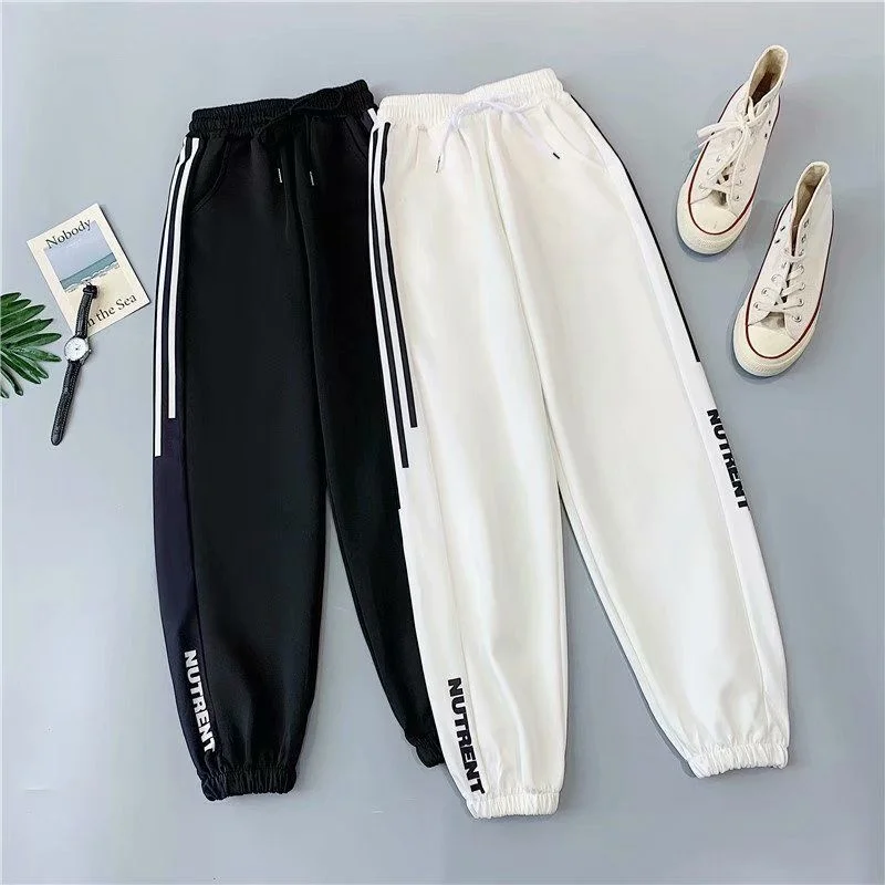 

Fashion Oversize Pants Women 2021 Streetwear Baggy Sweatpants Women Plus Size 5xl Trousers Joggers Black Hip Hop Sports Pants