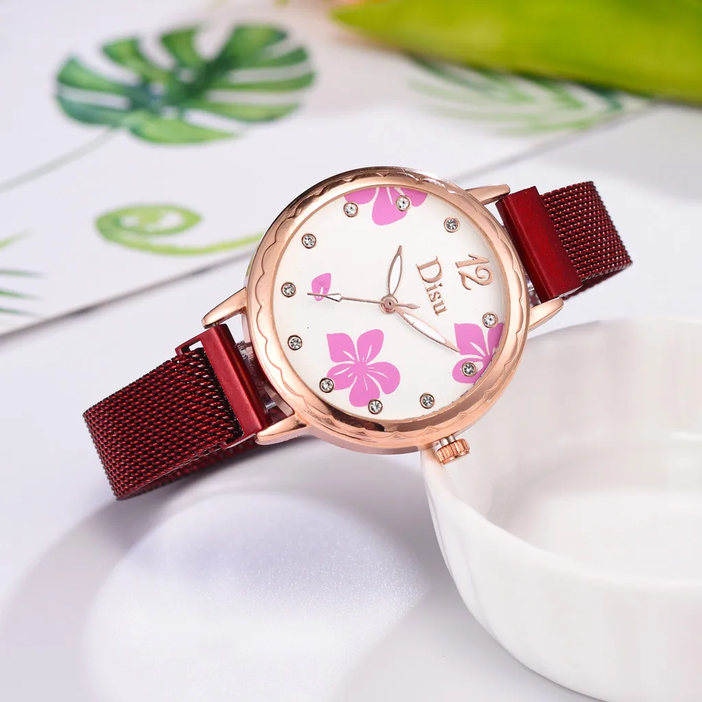 Fashion Simple Ladies Watch Women Cool Butterfly Flying Dance Dial Quartz Mesh Stainless Steel Belt Watches часы женские Gift /d |