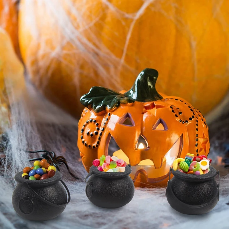 

25 шт. мини конфеты чайники ведьма Скелет колпак держатель кастрюля для Хэллоуина реквизит для вечеринки