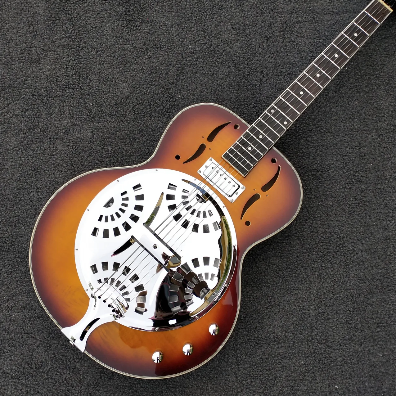 

В наличии 6 струн Dobro guitar,Sunburst Top, резонаторная стальная гитара с металлическим верхом, полый корпус, бесплатная доставка