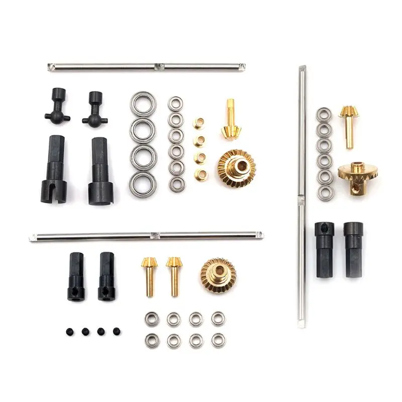 Обновленная металлическая Шестерня Передняя средняя задняя мостовая ось для 1/16