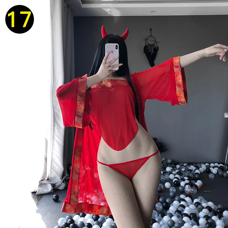 

Sexy Nurse Uniform Stewardess Cosplay French Maid Lingerie Three Point Secretary Teacher Costume Sailor Policia Suit For Women