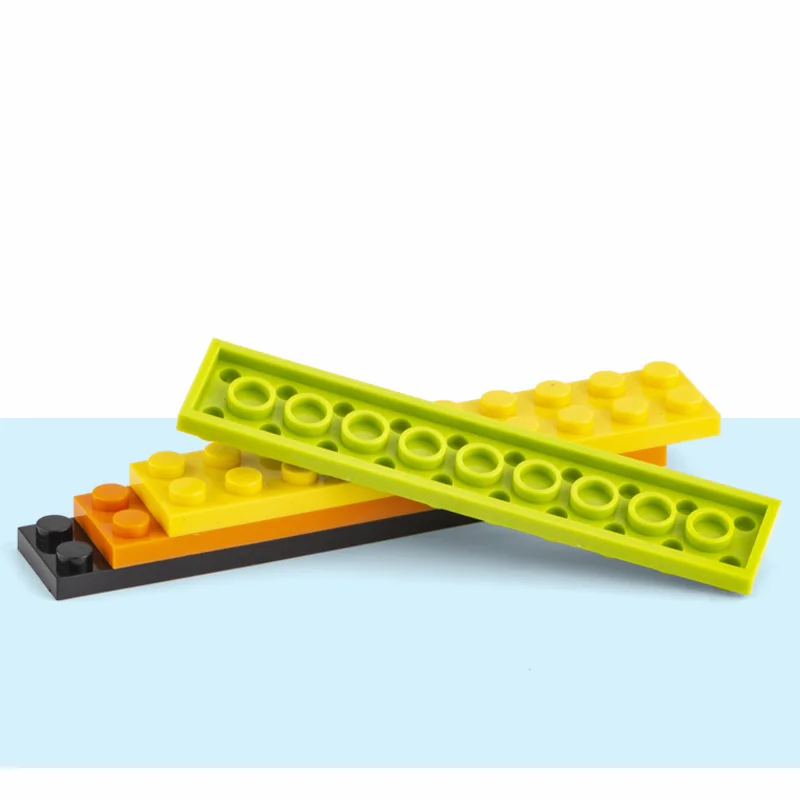 10Pcs Small Particle 3832 2x10 Plate Building Block Flat DIY Parts Buildmoc Compatible Assembly Creative Gift Toys - купить по