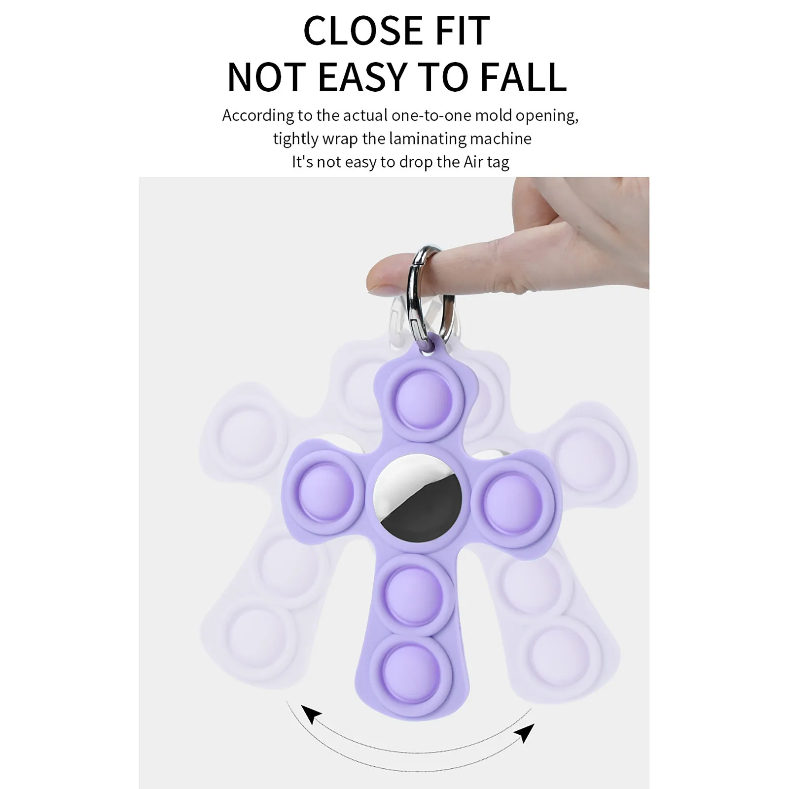 

For Apple AirTag Case Silica Gel Protective Cover For AirTag Press The Bubble Relive Stress Silicone Protector Bumper Tracker