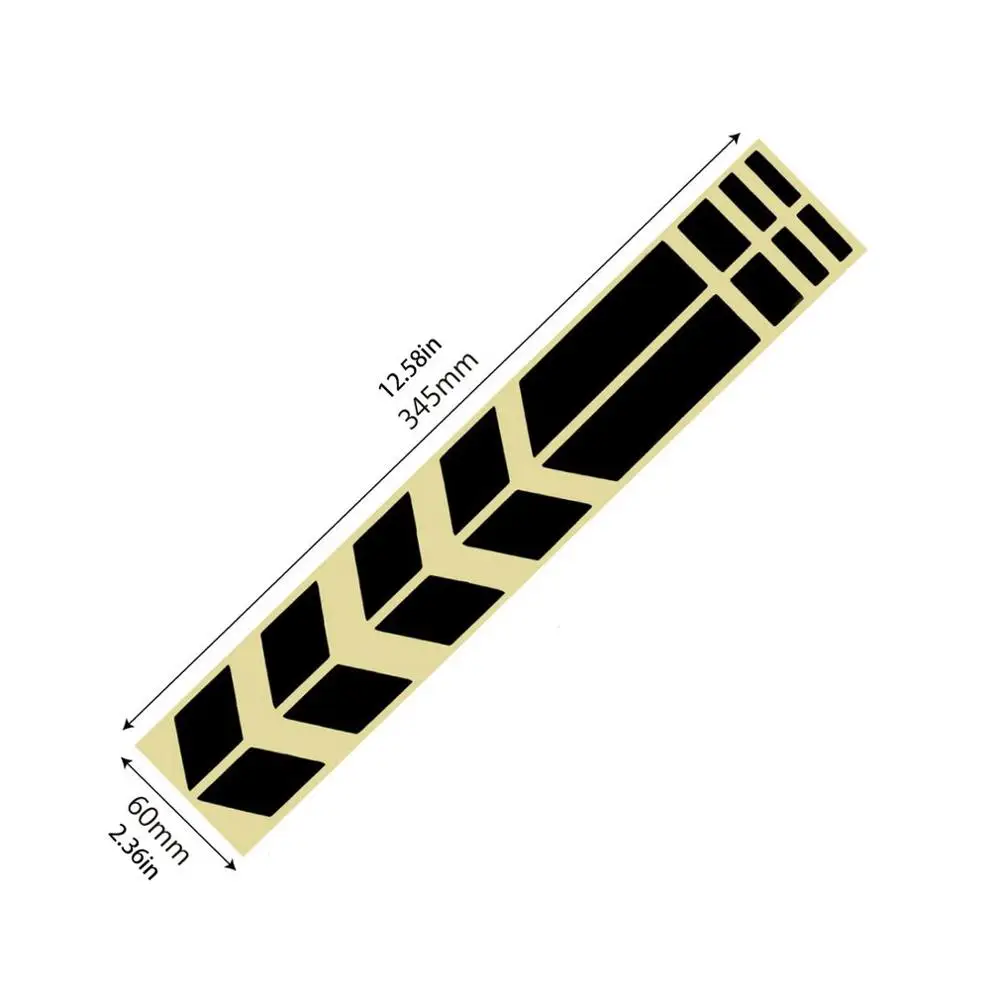 

Motorcycle Reflective Arrow Line Warning Stickers Motorcycle Fender Stickers Decorative Stickers Motorcycle Accessories