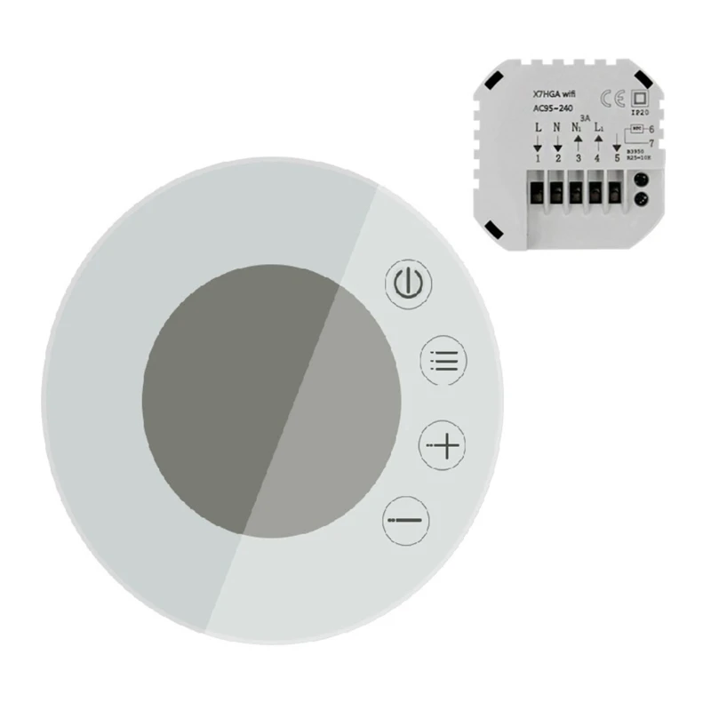 

Gas Boiler Intelligent LCD Touching Screen WiFi Heating Thermostat APP Remote Control Smart Speaker Voice Control X37B