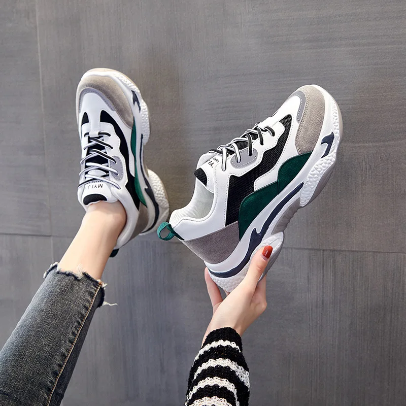 

Korean Version Of The Old Women's Shoes 2022 Spring New Casual Sports Shoes Women's Height-increasing Shoes