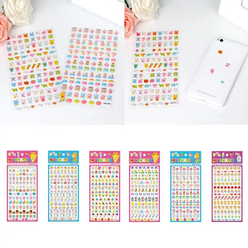 

3D Children Cartoon Paste Foam Stickers EVA Stickers Scrapbooking Birthday Stickers Gift color random For Girl Boy 1pc Q9O2