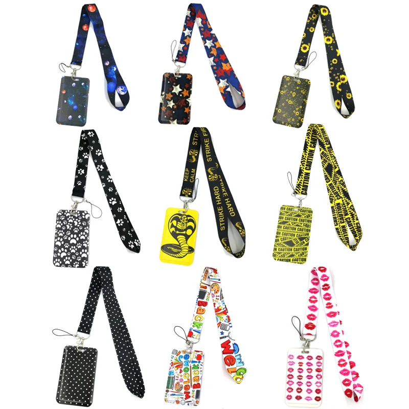 

Cartoon animation Art Cartoon Anime Fashion Lanyards Bus ID Name Work Cards Holder Accessories Decorations Kids Gifts