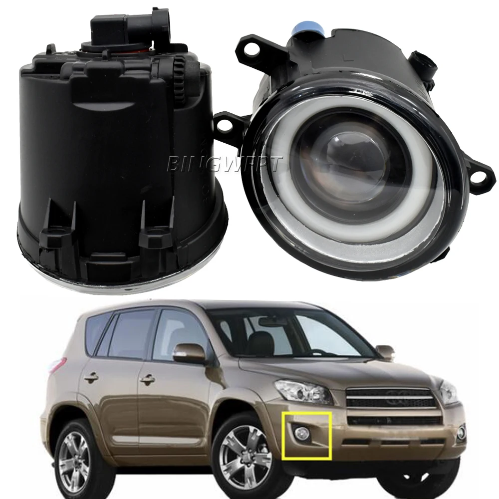 

2 шт. светодиодные противотуманные фары «ангельские глазки» с линзами для Toyota RAV4 RAV 4 III 2006-2012 для Highlander 2008 2009 2010 2011 2012