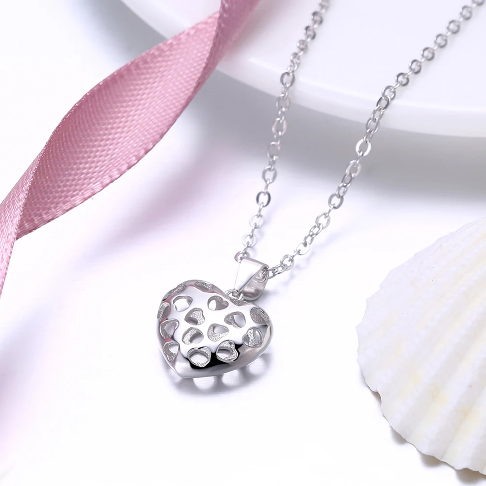 1 шт. модное ожерелье дутая цепочка праздничный Шарм 925 стерлингового серебра