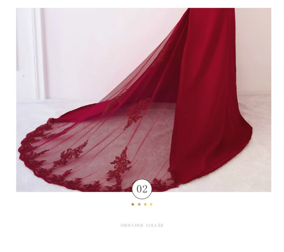 Женское длинное платье бордовое кружевное с блестками подружки невесты