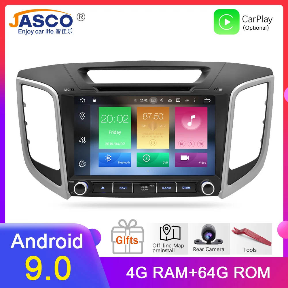 px5 Ips Android 9,0 автомобильный стерео DVD Радио gps навигационный плеер для hyundai ix25 Creta- Видео Мультимедиа Bluetooth головное устройство - Цвет: px5