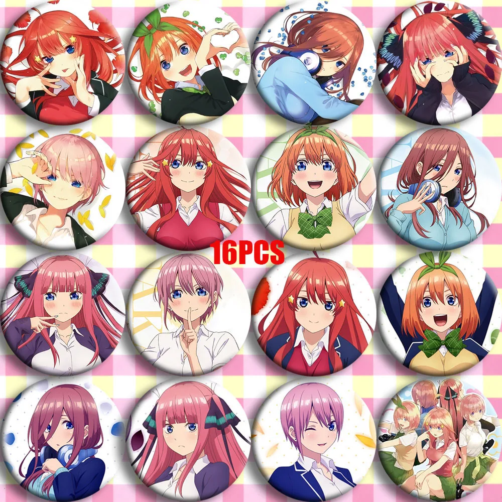 Аниме Go touпучок no Hanayome The quintessence Quintuplets Nakano Miku Косплей Bedge мультфильм собирать