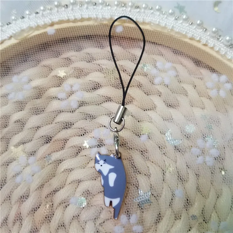 Cute Cat Smart Phone Strap Lanyards for IPhone/Samsung/XiaoMi Case Strap Decor KeyChain Mobile Phone Strap Phone Hanging Charm
