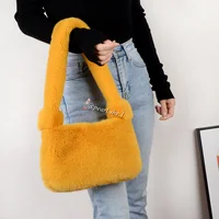 Fur handle bag Fashion Brand Clear Fashion Bags Fashion Trends Ladies Bags Ladies Handbag fur bag Great Price
