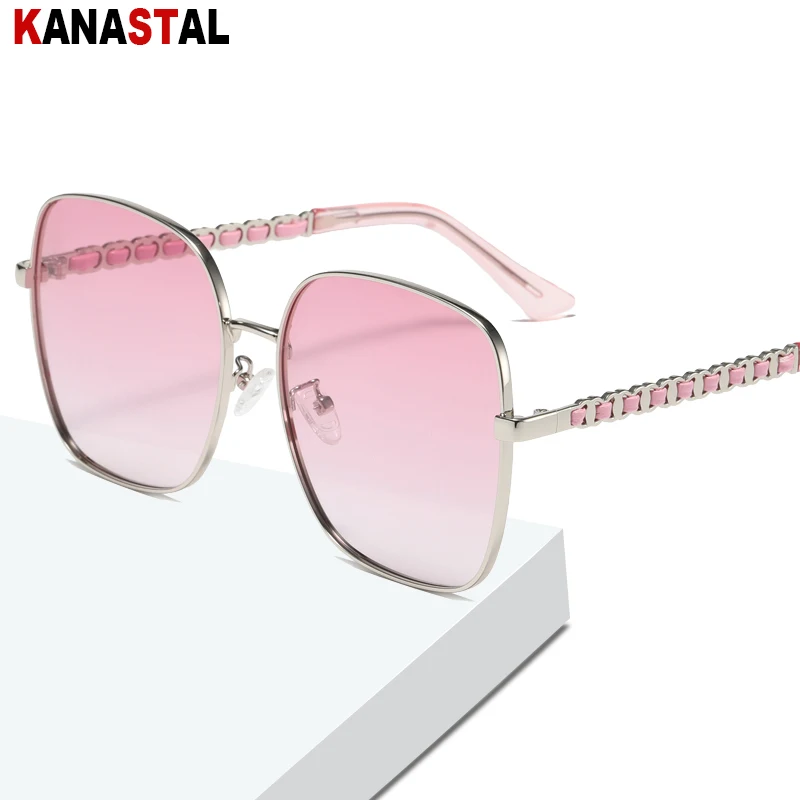 

Женские поляризационные солнцезащитные очки, металлическая квадратная большая оправа, солнцезащитный козырек, очки для рыбалки на открыто...