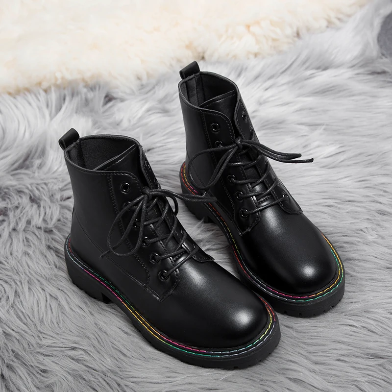 Женские ботинки коллекция 2019 года зимняя обувь женские зимние Martin из