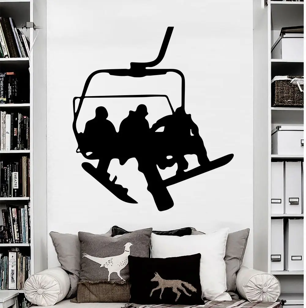 

Neue Stil Wand Abziehbilder Snowboard Sport Winter Schnee Vinyl Aufkleber Aufkleber Schlafzimmer Sofa Hintergrund Kunst Decor