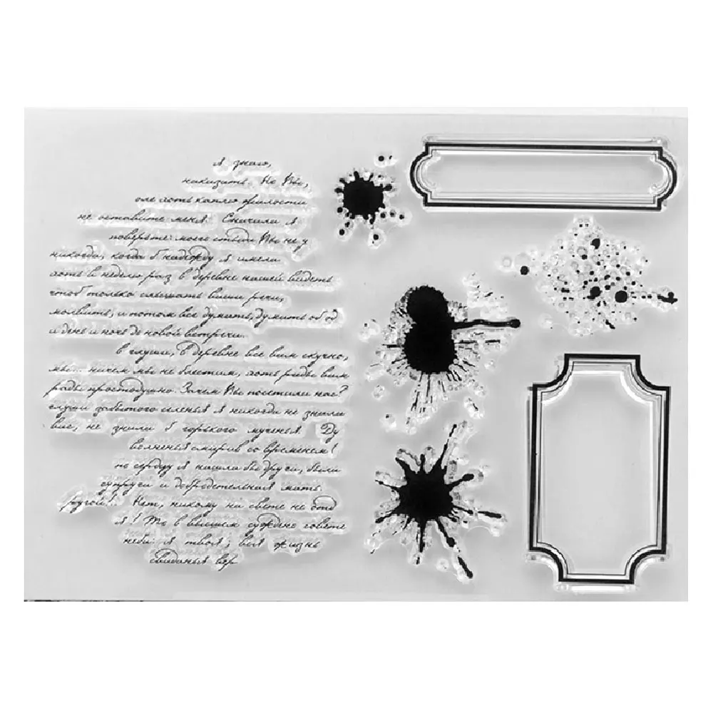 

DIY Hand Account Manual Scrapbooking Finished Chapter Stamp Creative Pattern Transparent Seal