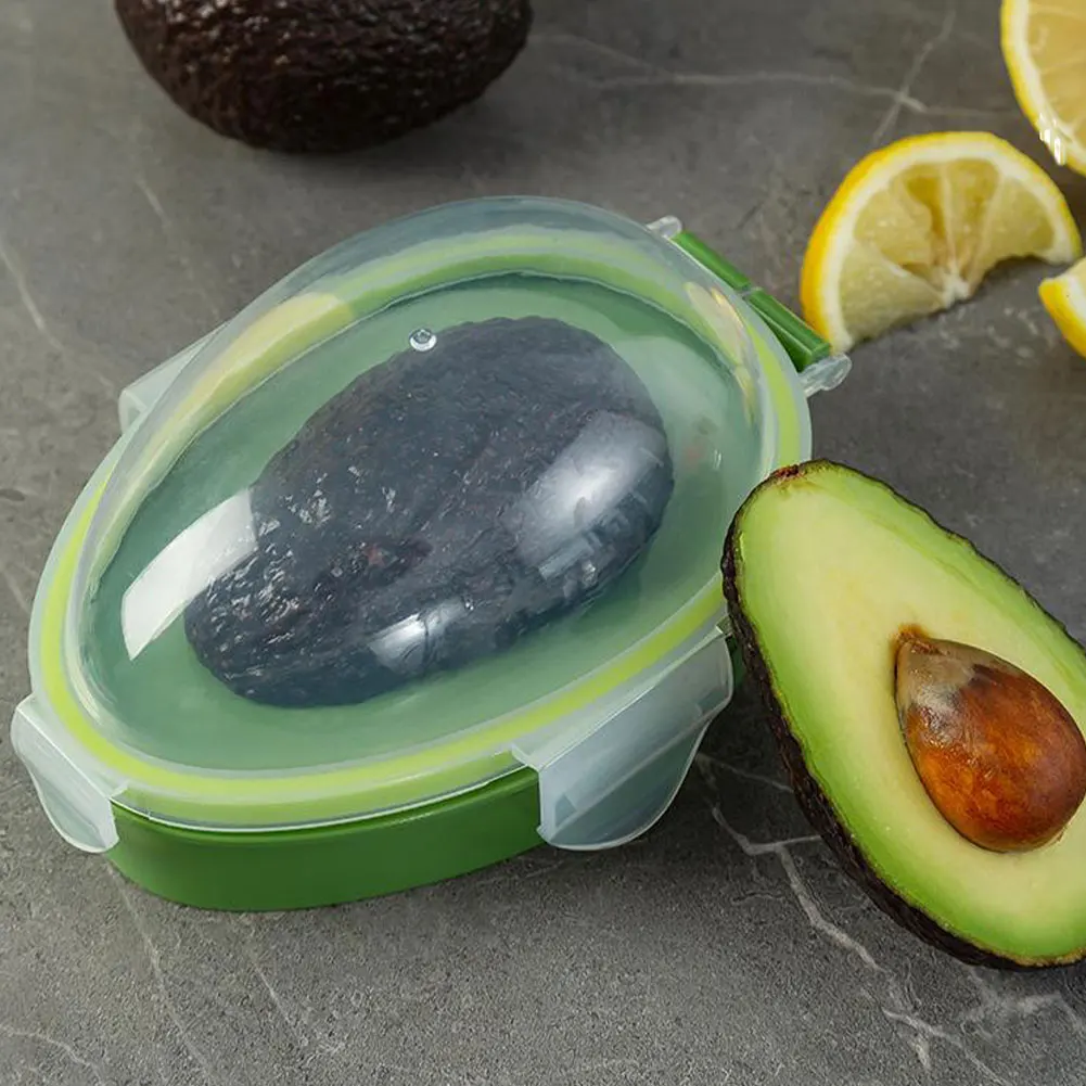 

Avocado Saver Holder Fruit Crisper Storage Box Vegetable Holder Keep Fresh Plastic Fruit Keeper Kitchen Storage Container