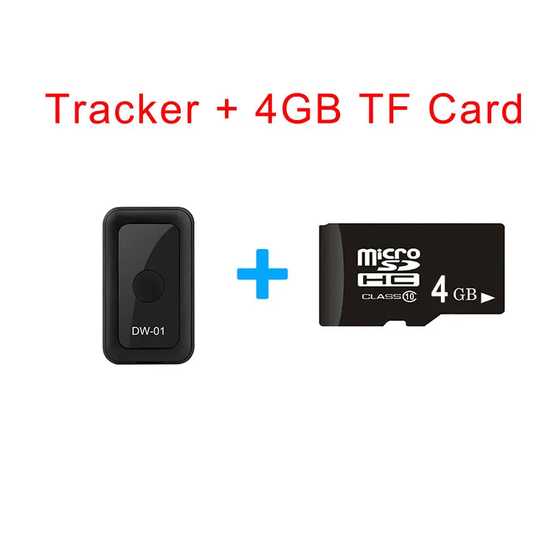 with 4GB TF Card Мини gps-трекер для поиска детей Магнитный Wi-Fi/LBS локатор реального времени удаленное прослушивание автомобиля ребенок автомобиль для животных дети анти потери смарт-устройство - Цвет: with 4GB TF Card