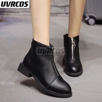 2022 slip on elastic band rubber boots winter arrival ankle chelsea boots women shoes autumn square heel female