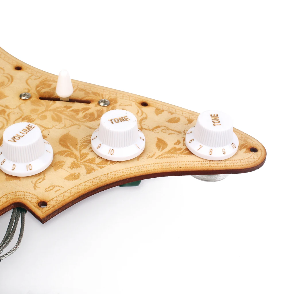 

Prewired Loaded Guitar SSS Pickguard Pickguard + 3 Piece Neck / Middle / Bridge Pickup Set For ST Electric Guitar Accessories