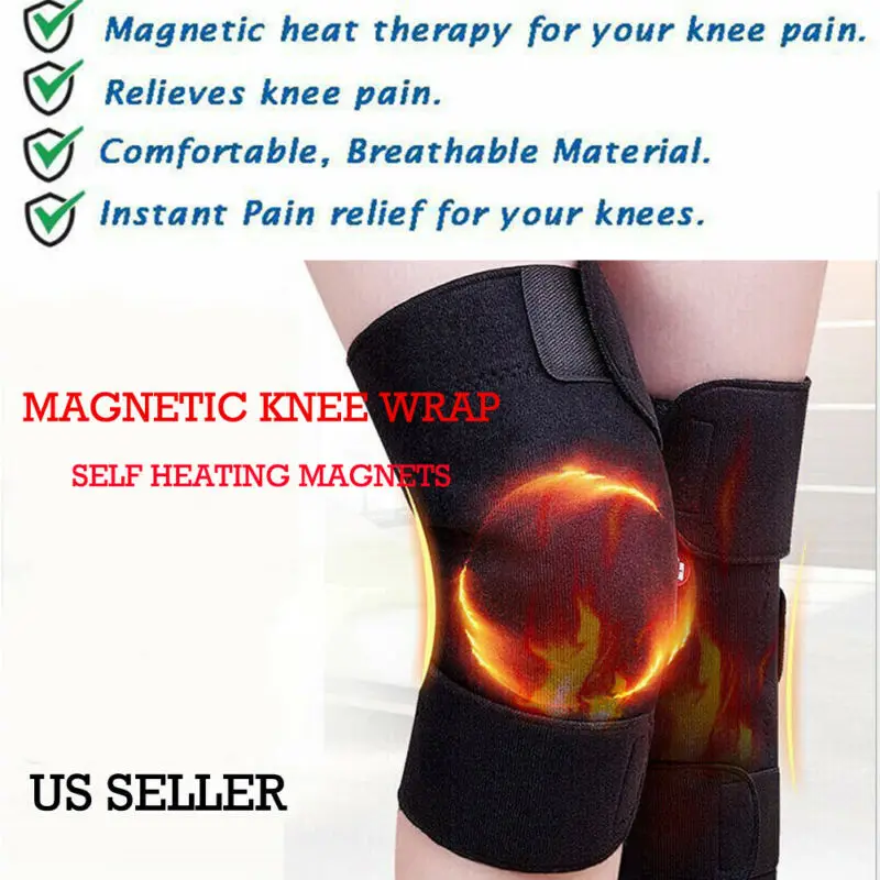 2 предмета Наколенники турмалиновые саморазогревающиеся с магнитными вставками