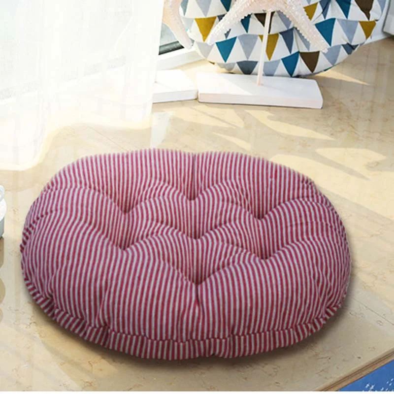 

Japan Cattail Hassock Chair Seat Cushion Pad Round Thickened Tatami Prayer Mat Pouf Futon