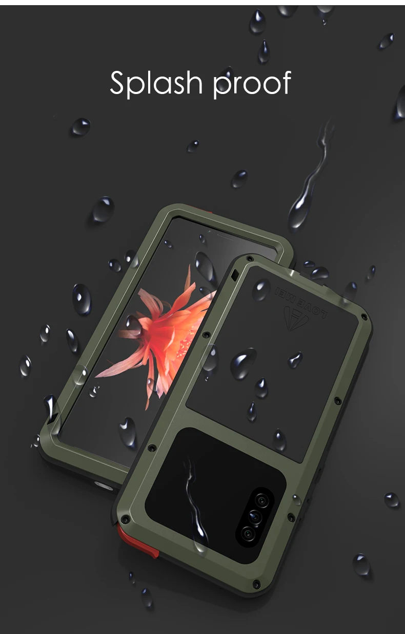 Мощный чехол для Sony Xperia 10 II металлический бронированный ударопрочный