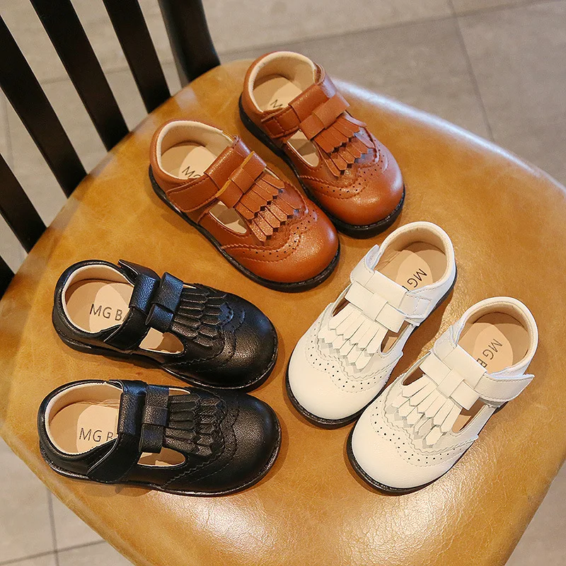 

Girls' Leather Shoes New Spring and Autumn Children's Shoes Children's Casual Shoes Western Style Little Girl Stage Shoes Kids