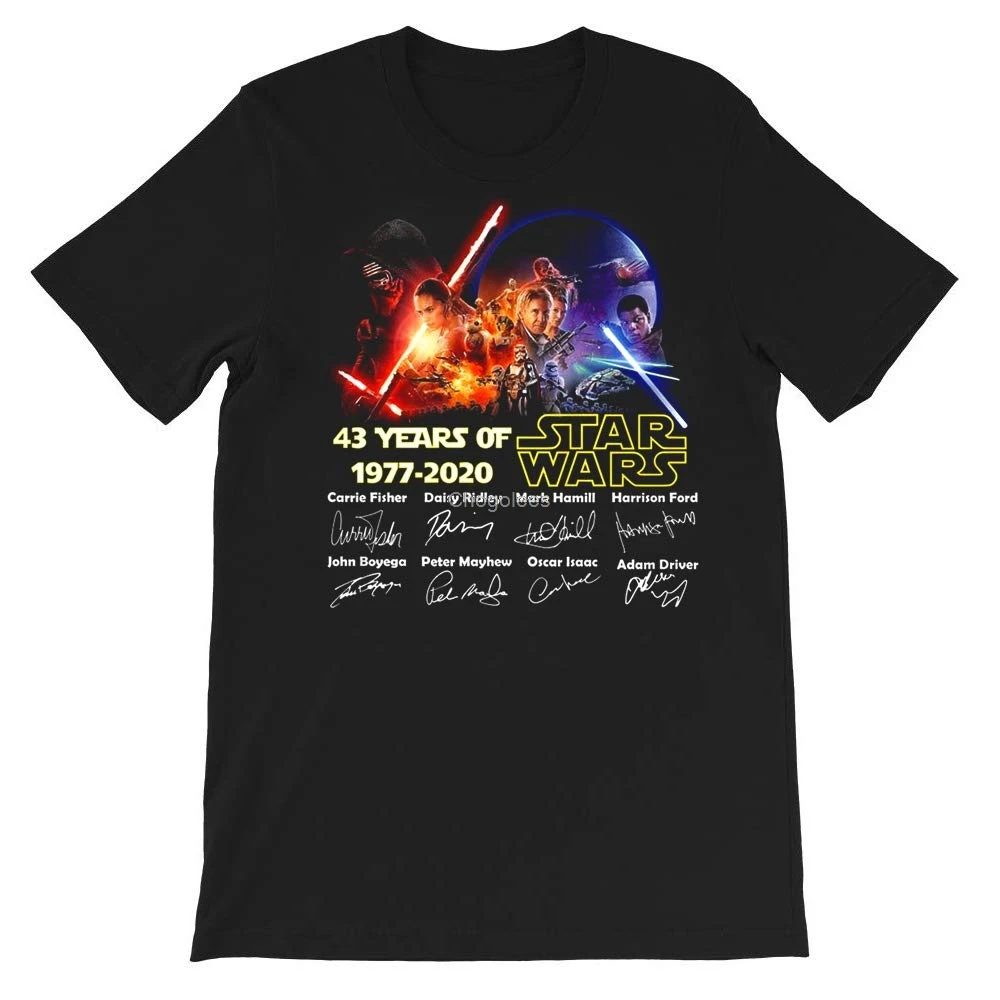 Полноценная футболка с надписью № Wars 43 года 1977-2020 унисекс в стиле звездных