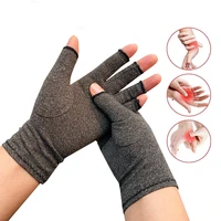 1 pair unisex arthritis gloves premium arthritic joint pain relief hand gloves therapy open fingers compression gloves wristband