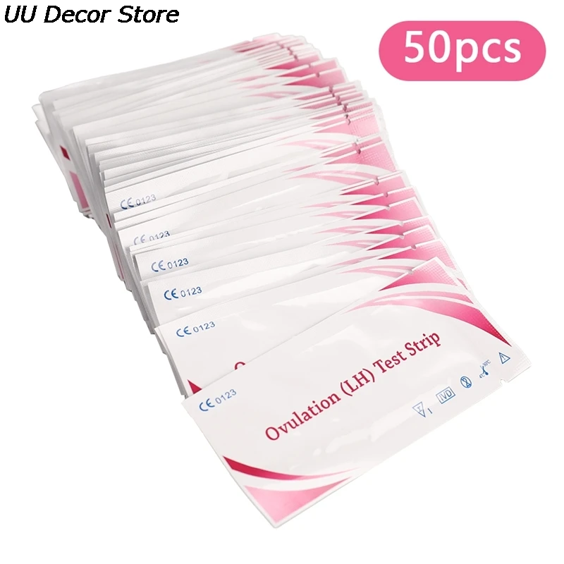 

50Pcs LH Tests LH Ovulation Test Strips First Response Ovulation Urine Test Strips Over 99% Accuracy Test