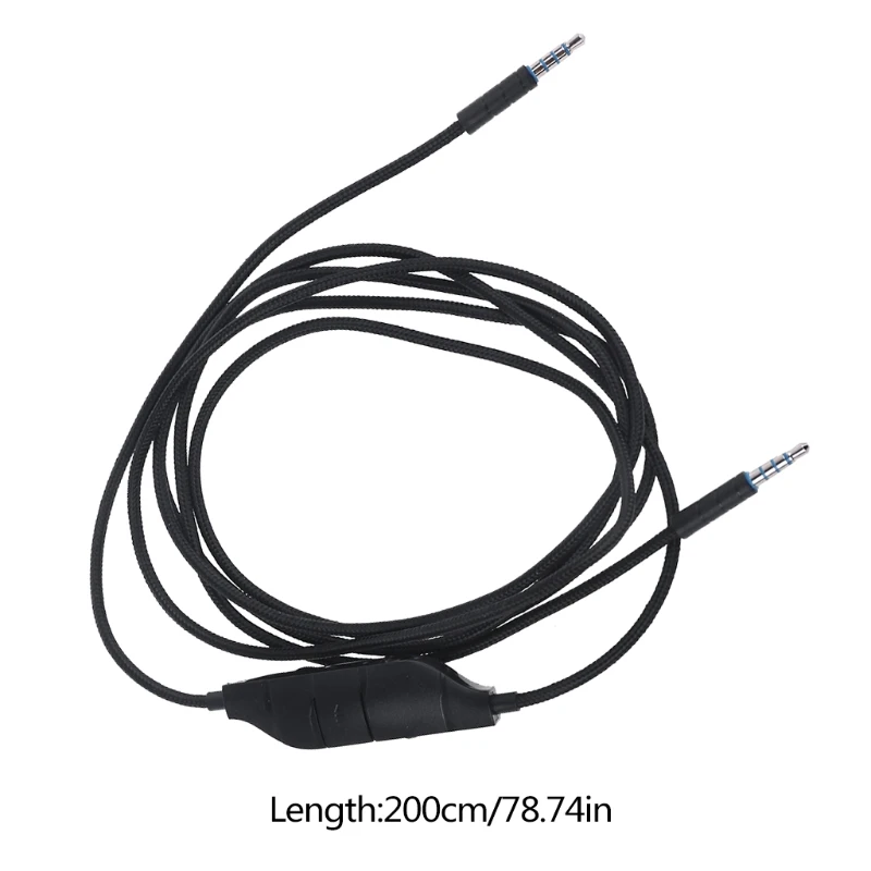 

3.5mm Earphone Audio Cable with Inline Control for G633 G933 Gaming Headset Headphone Accessories
