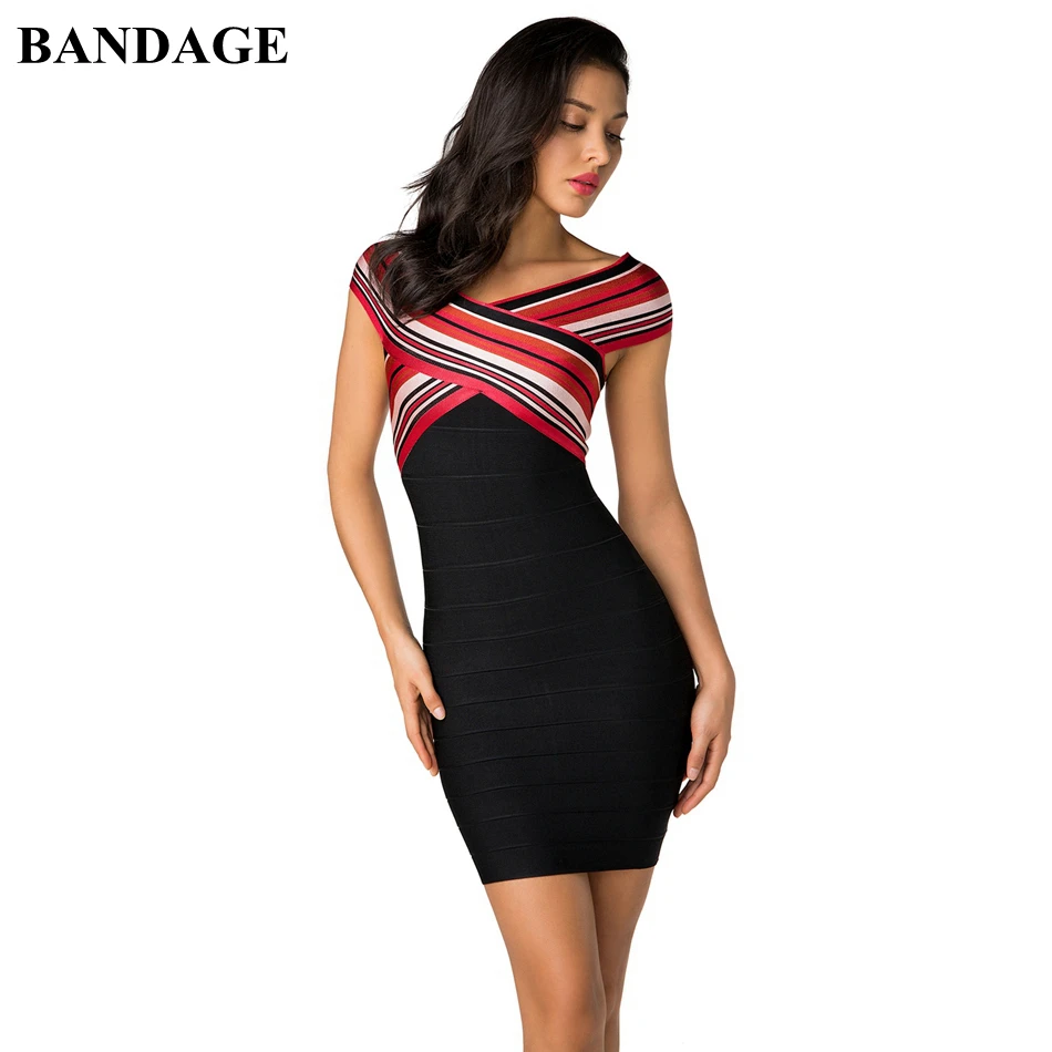 Женское облегающее платье из вискозы в полоску без рукавов|Женские платья| |