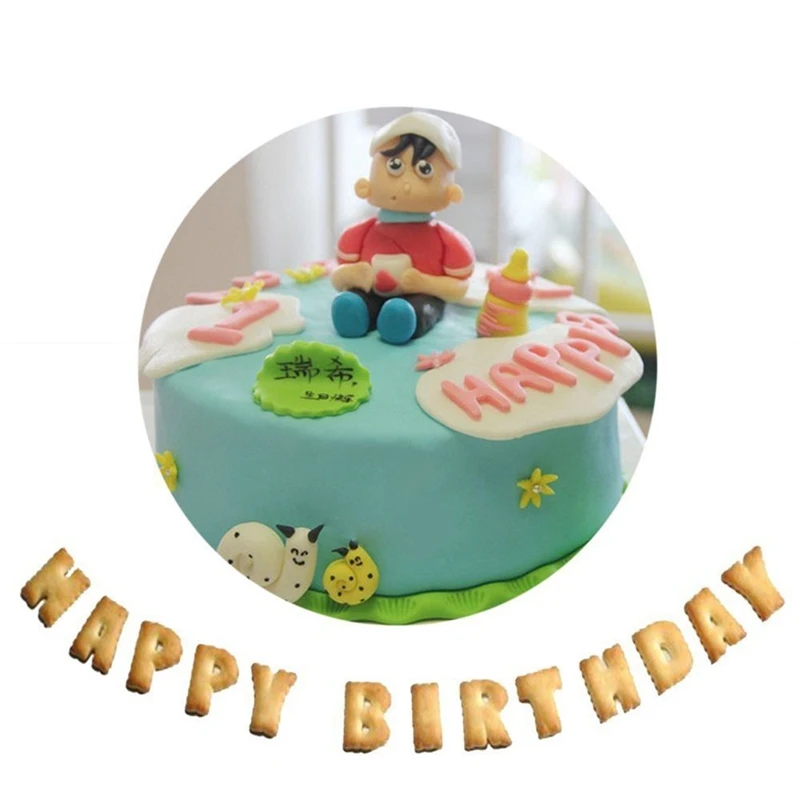 Набор мини вырубки для печенья с алфавитом 26 шт. из нержавеющей стали форма