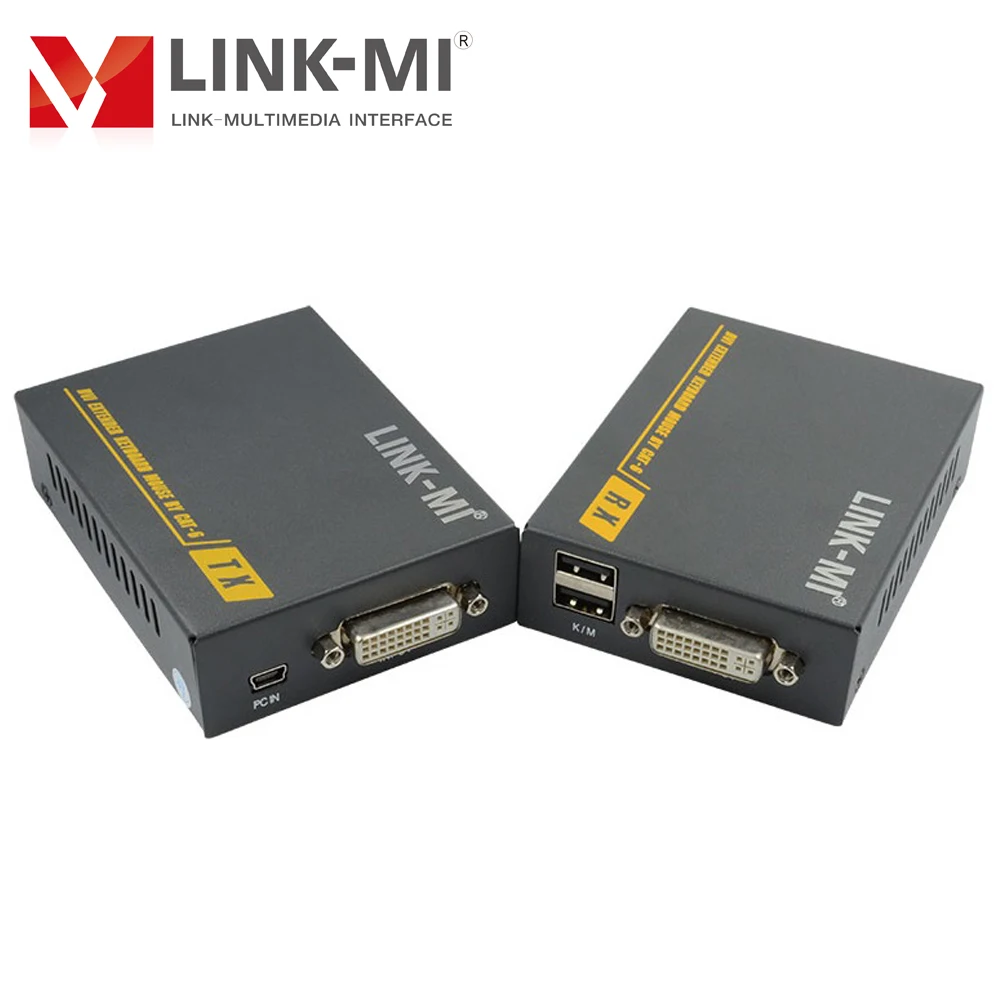 Фото Адаптер-удлинитель UTP, 60 м, DVI KVM, кабель CAT6, поддержка USB Keboard Mouse 3D 1080P EDID, подходит для многих дисплеев №5