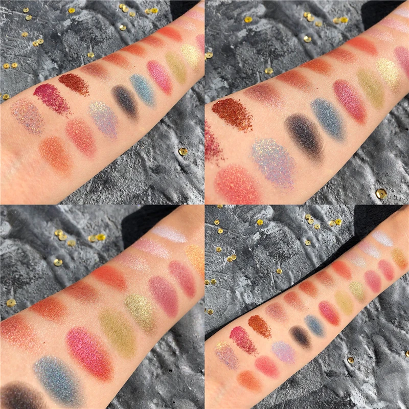 35 цветов мерцающие матовые тени для век Палитра блестящих металлических теней