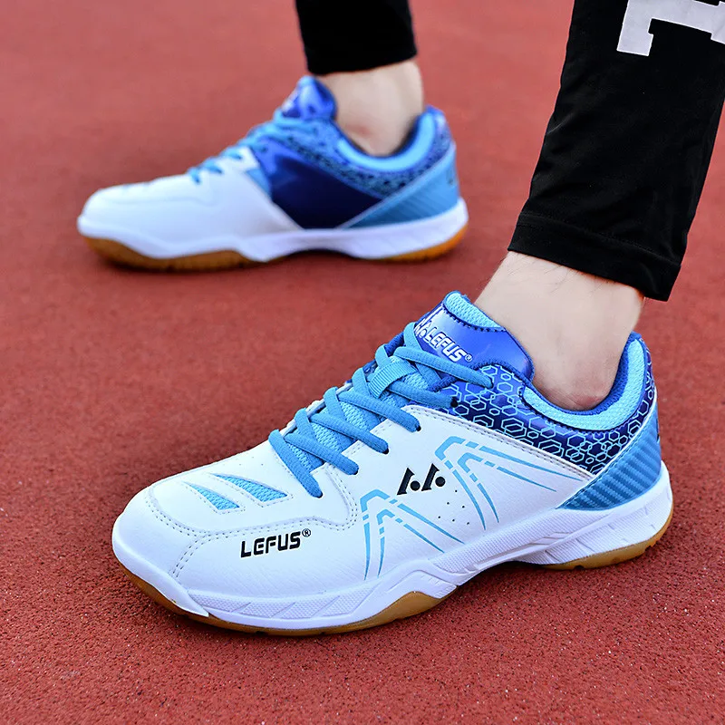 Fashion Badminton Shoes For Man Anti Slip Indoor Tennis Shoes Women Badminton Sport Trainers Breathable Non-slip Sneakkers Men