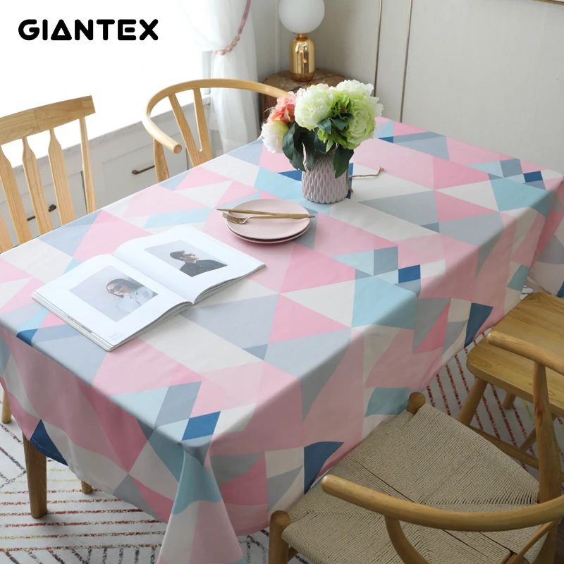 GIANTEX скатерть для кухонного стола хлопковая прямоугольные скатерти покрытие