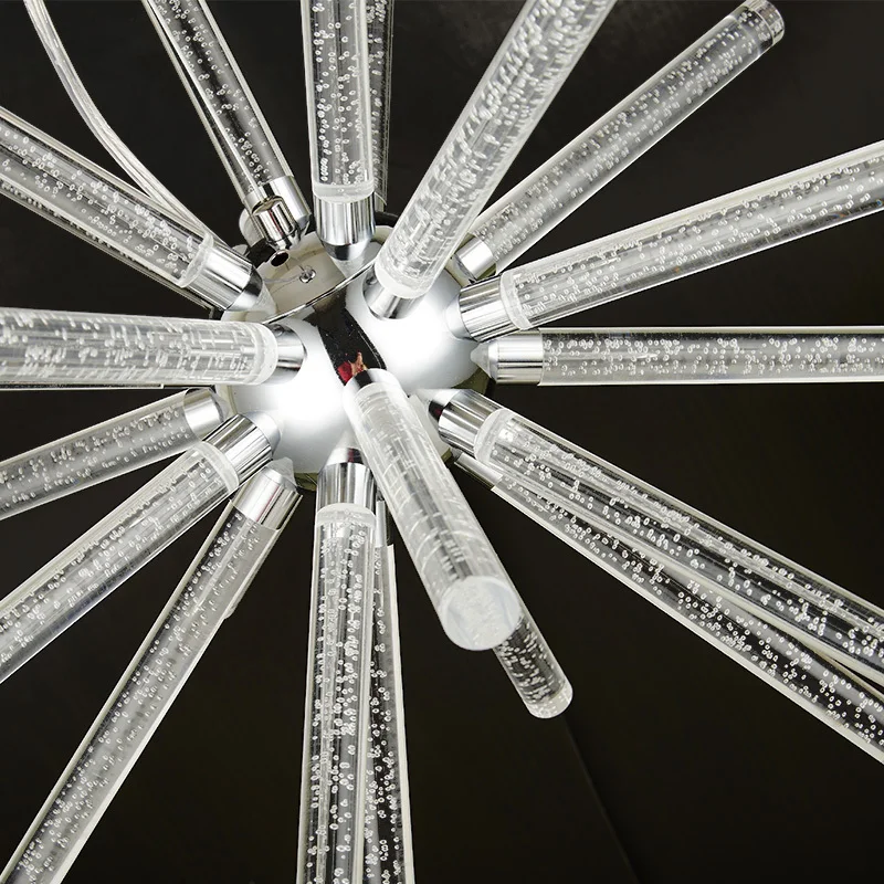 Led бар модная акриловая люстра простая Европейская кафе комната освещение