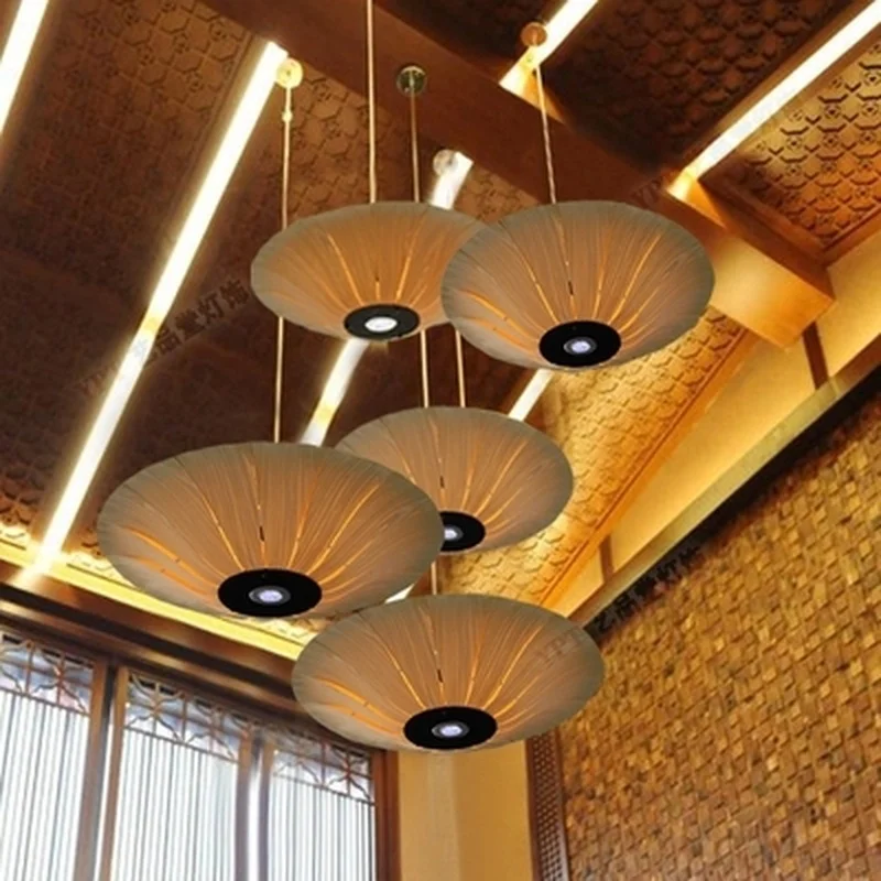 Подвесной светильник Luminaria Design деревянный шпон в форме коры креативный