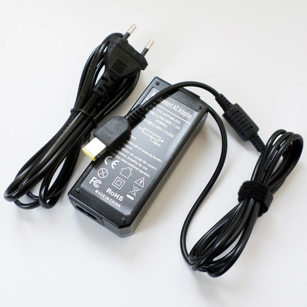 

65W USB Plug AC Adapter Battery Charger Power Supply Cord For Lenovo ADLX65NCC3A ADLX65NLC3A ADLX65NDC3A ADLX65NLC2A 20V 3.25A