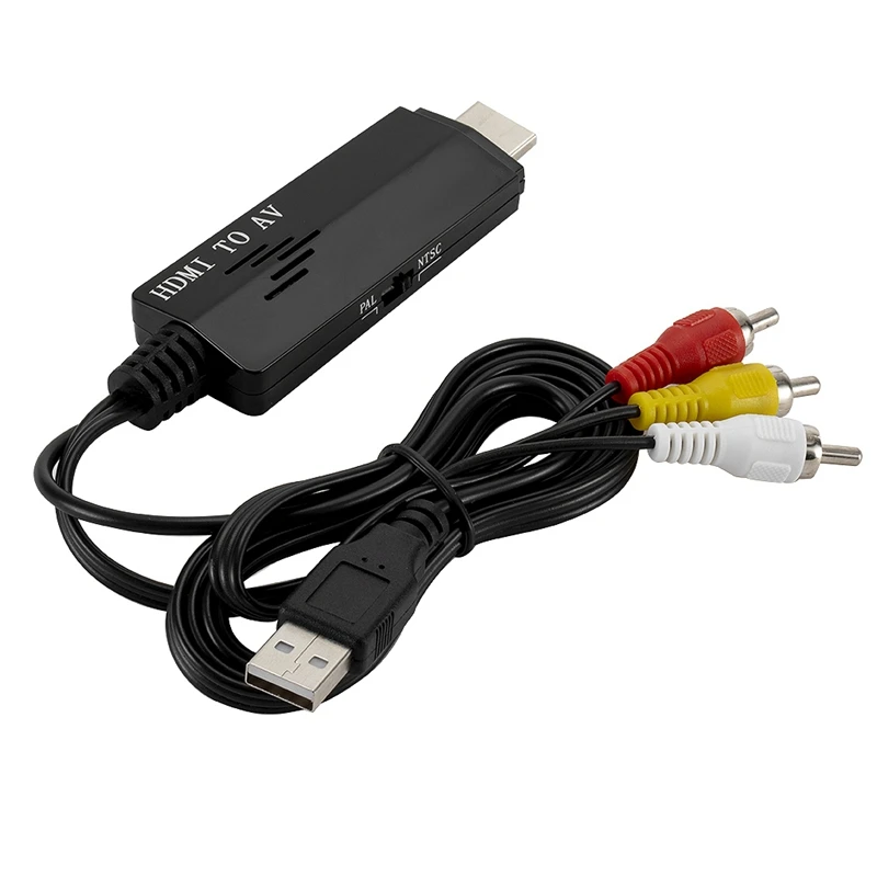 Преобразователь HDMI в RCA все-в-одном 1080P AV кабель штекер-штекер длинный | Компьютеры